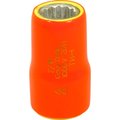 Gray Tools 7/16" X 3/8" Drive, 12 Point Standard Length, 1000V Insulated T14-I